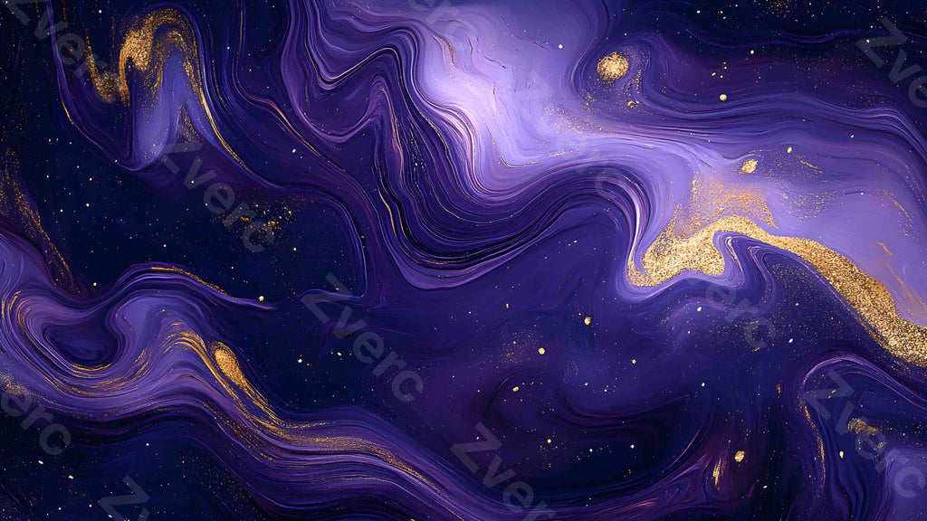 Gilded Art Aesthetic Wallpapers – Purple Gilt Marble for Phone & Desktop (5K)