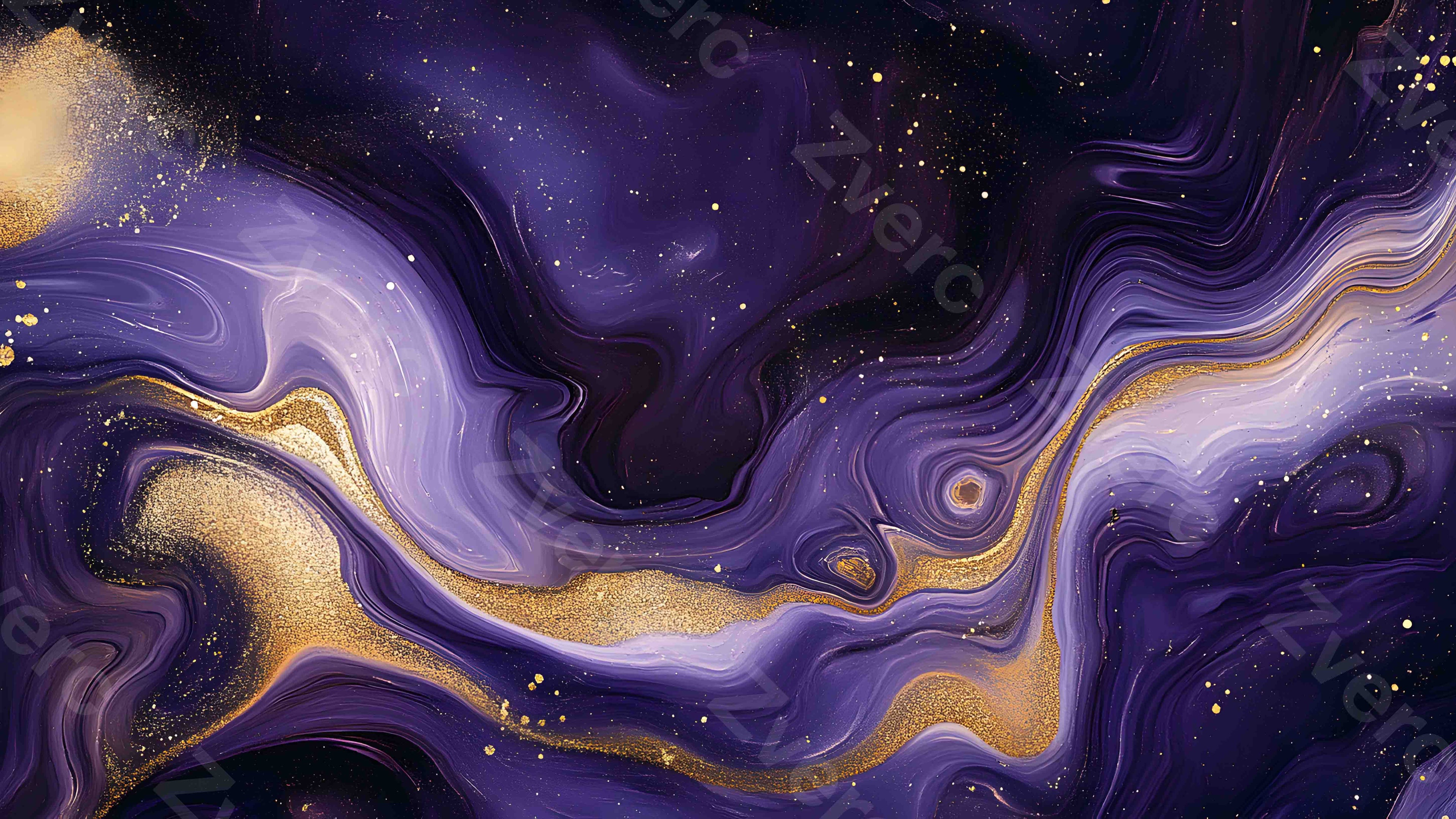 Gilded Art Aesthetic Wallpapers – Purple Gilt Marble for Phone & Desktop (5K)