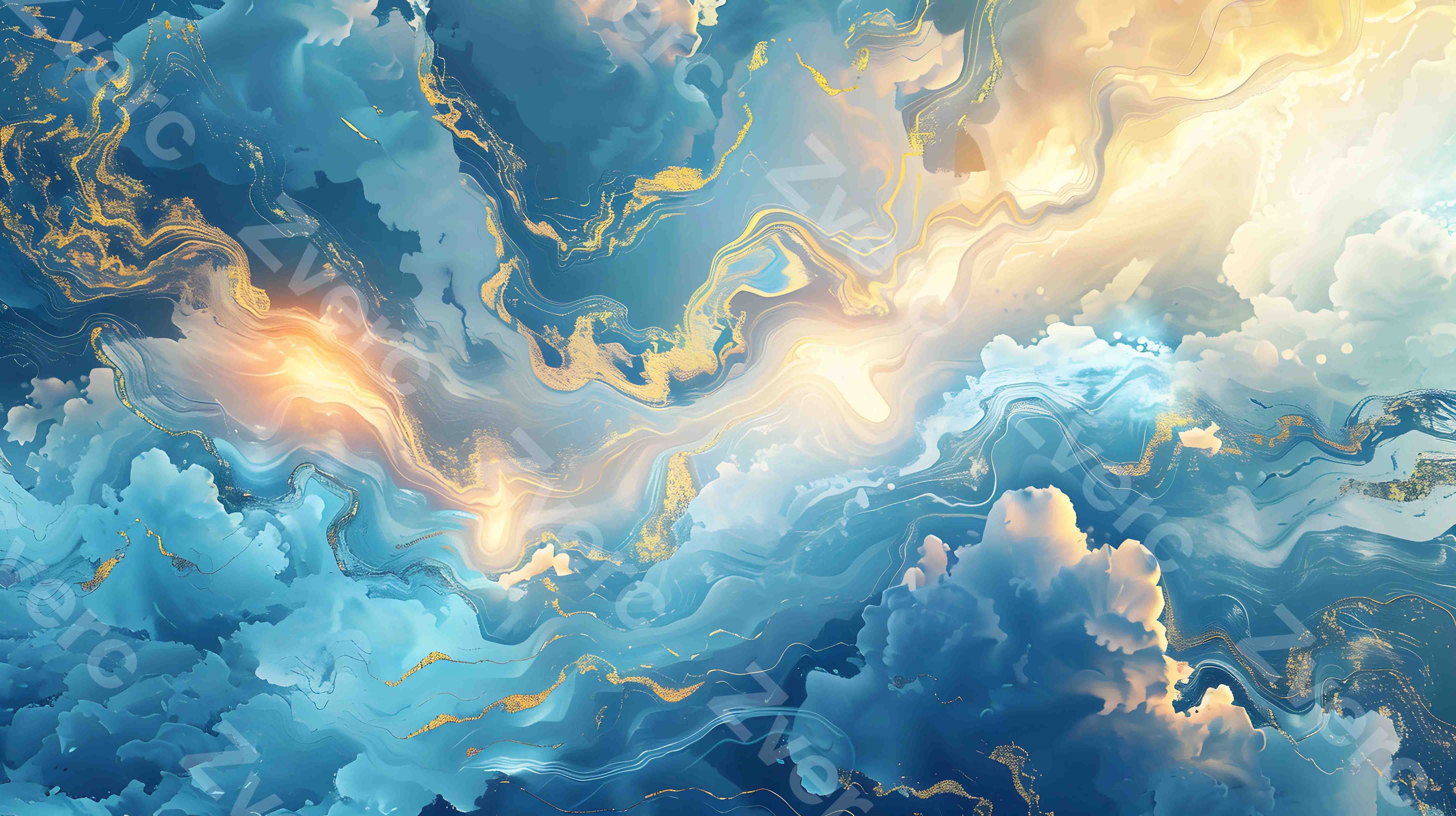 Gilded Art Aesthetic Wallpapers – Celestial Gold Veins for Phone & Desktop (5K)