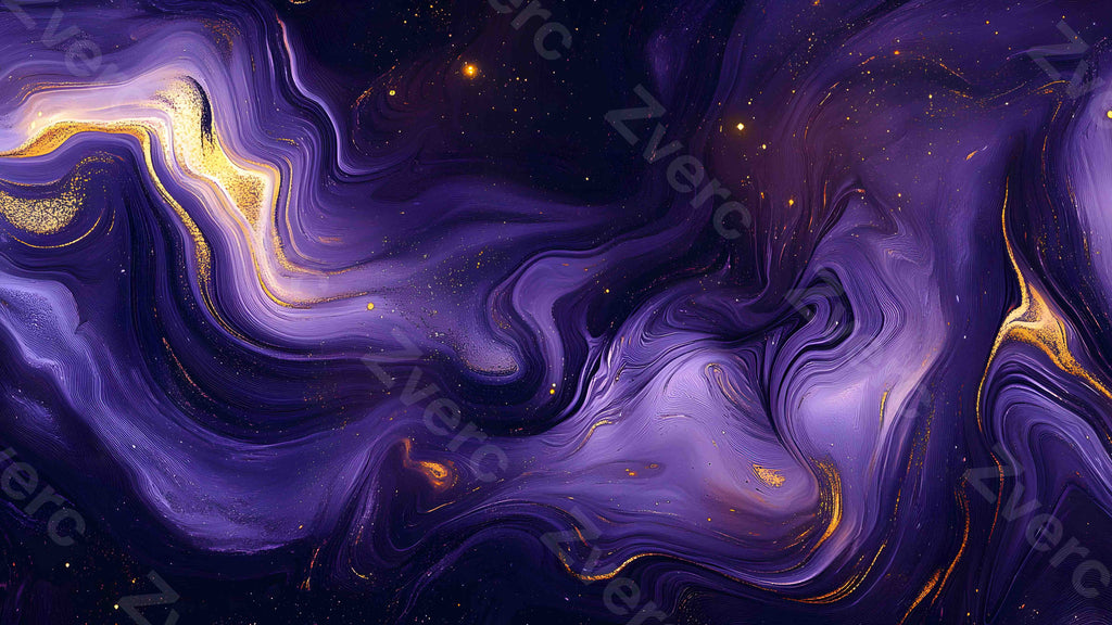 Gilded Art Aesthetic Wallpapers – Purple Gilt Marble for Phone & Desktop (5K)