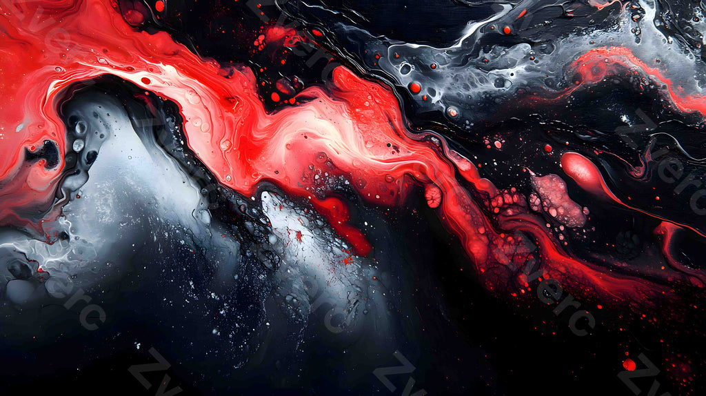 Gilded Art Aesthetic Wallpapers – Red Gilt Marble for Phone & Desktop (5K)