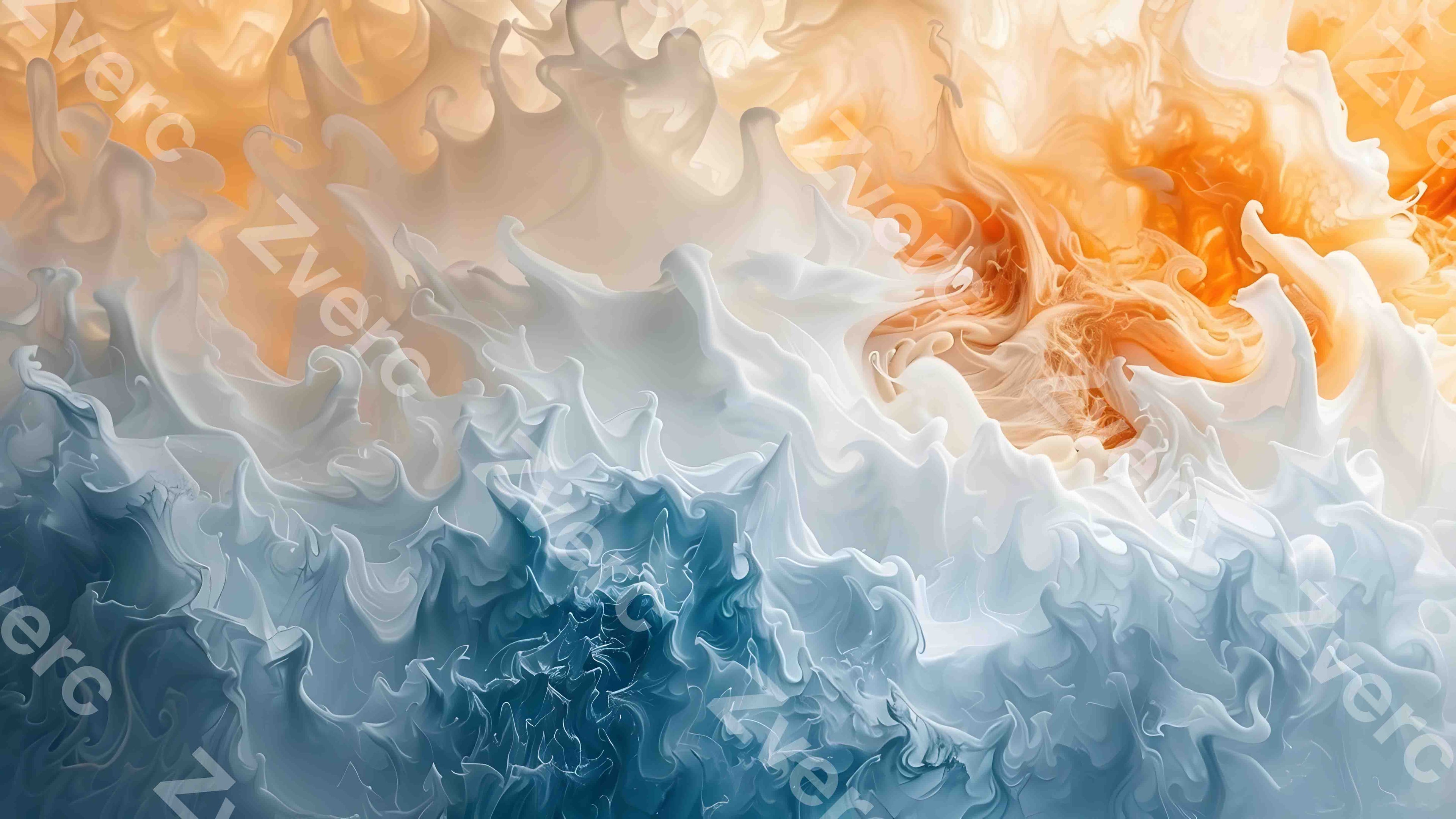 Gilded Art Aesthetic Wallpapers – Cloudbound Serenity for Phone & Desktop (5K)