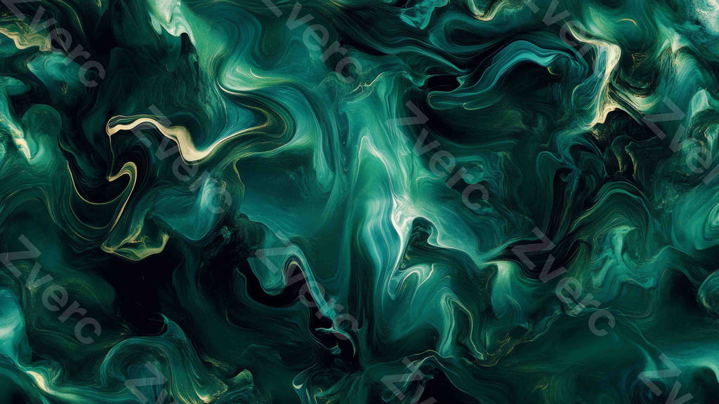 Gilded Art Aesthetic Wallpapers – Emerald Gilt Marble for Phone & Desktop (5K)