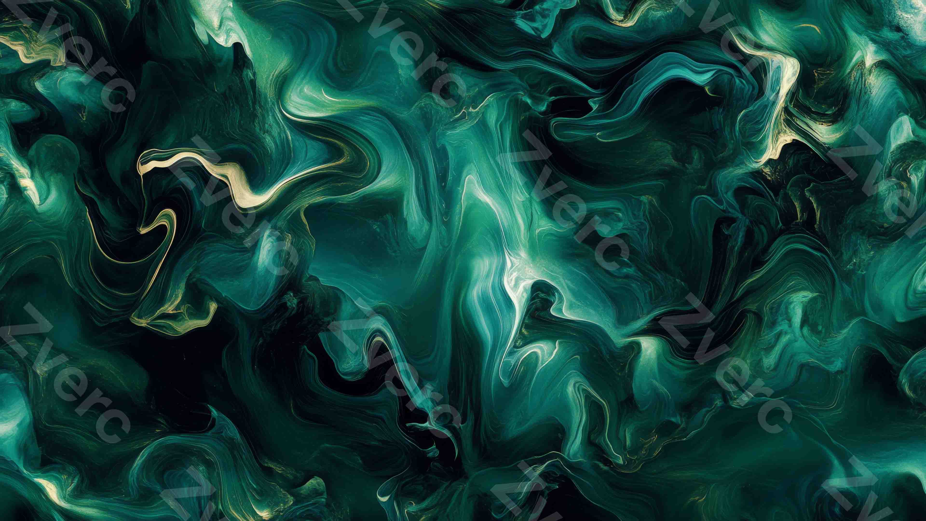 Gilded Art Aesthetic Wallpapers – Emerald Gilt Marble for Phone & Desktop (5K)