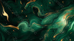 Gilded Art Aesthetic Wallpapers – Emerald Gilt Marble for Phone & Desktop (5K)